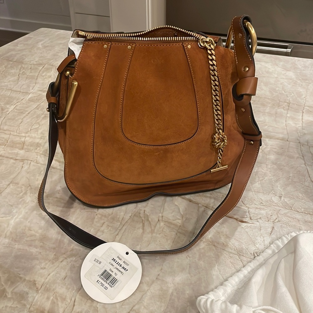 brand new chloe suede bag. dust bag included
